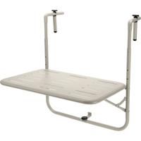 Progarden Balkon tafel - metaal - mat beige - 60 x 43 cm