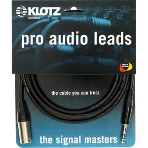 Klotz M1MS1K0300 microfoonkabel 3p XLR male - 6.35 mm jack 3 m