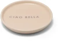 Vondels petit four bordje keramiek ciao bella 8.5x1cm ecru