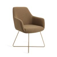 Jesper Home Eetkamerstoel 'Hiroo' Cross Gold, kleur Willow