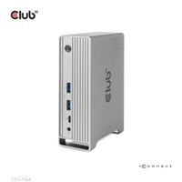 CLUB3D USB type C Universeel docking station 2x USB Gen2 Type-A 1x USB Gen1 Type-A 1x USB Type-A (ROOD) Smart Charging-poort 5V/2.4A Max. • 2x HDMI (DP Alt Mode) 1x DP (DP Alt Mode) 1x VGA 1x RJ45 max.120 Watt opladen - thumbnail