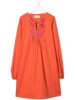 Alberta Ferretti Kids tunique à broderies - Orange