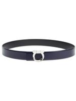 Ferragamo ceinture Gancini à design réversible - Bleu