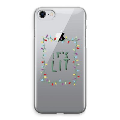 It's Lit: iPhone 8 Transparant Hoesje