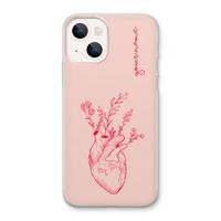 Blooming Heart: iPhone 13 Transparant Hoesje