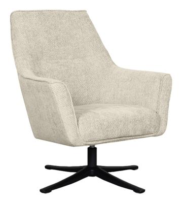 LABEL51 Draaifauteuil 'Tod' Elite stof, kleur Naturel
