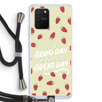 Don't forget to have a great day: Samsung Galaxy S10 Lite Transparant Hoesje met koord