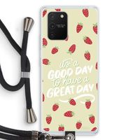 Don't forget to have a great day: Samsung Galaxy S10 Lite Transparant Hoesje met koord