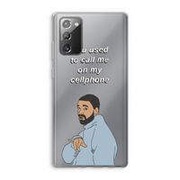 Hotline bling: Samsung Galaxy Note 20 / Note 20 5G Transparant Hoesje