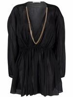 Stella McCartney blouse à détail de chaîne - Noir