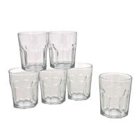 Gerimport Drinkglazen - 24x stuks - transparant - glas - 256 ml - waterglazen
