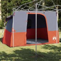 Tent met dak Anders Grijs en Oranje en Zwart