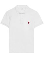 AMI Paris Ami de Coeur organic-cotton polo shirt - Blanc - thumbnail