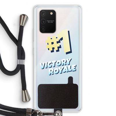 Victory Royale: Samsung Galaxy S10 Lite Transparant Hoesje met koord