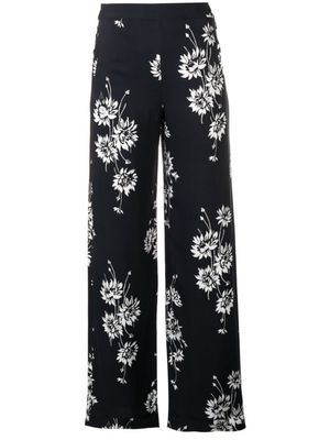 McQ Swallow pantalon à fleurs - Noir