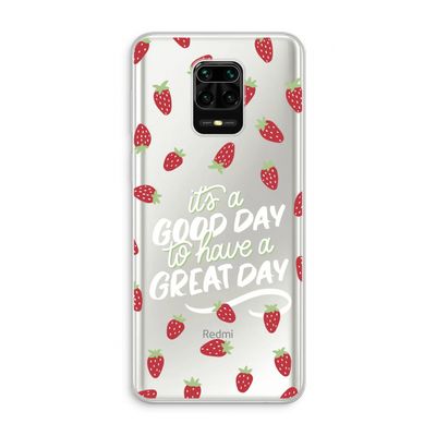 Don't forget to have a great day: Xiaomi Redmi Note 10 Lite Transparant Hoesje
