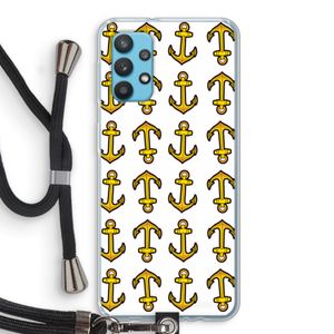 Musketon Anchor: Samsung Galaxy A32 4G Transparant Hoesje met koord