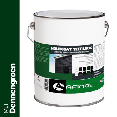Afinol Houtcoat Teerlook Mat Dennengroen 5 liter