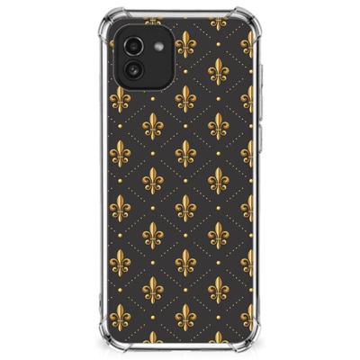 Samsung Galaxy A03 Doorzichtige Silicone Hoesje Franse Lelie Samsung Galaxy A03 Doorzichtige Silicone Hoesje Franse Lelie
