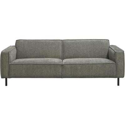 Leen Bakker - Bank Madison 4-zits - Maggy - Stof - Grijs - 90x223x77 Cm