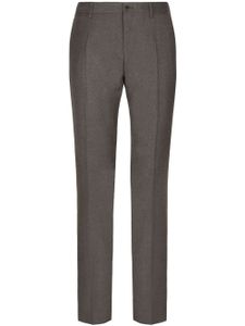 Dolce & Gabbana pantalon de costume à plis marqués - Gris