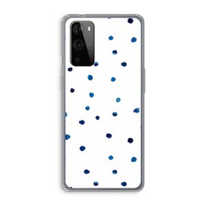 Blauwe stippen: OnePlus 9 Pro Transparant Hoesje