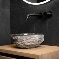 Waskom Loutro Petros Rond 30x30x14 cm Black Loutro