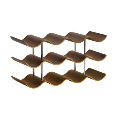 Flessenrek Andrea House Walnoot 42 x 16 x 23 cm