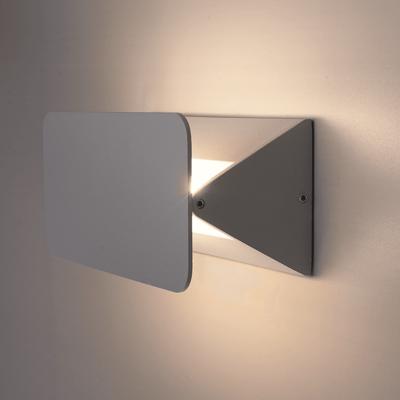 Toledo - LED Wandlamp - 6 Watt 280 Lumen - IP54 Waterdicht - 3000K Warm Wit - Kantelbare lichtbundel - Moderne Binnen en buitenlamp - Grijs