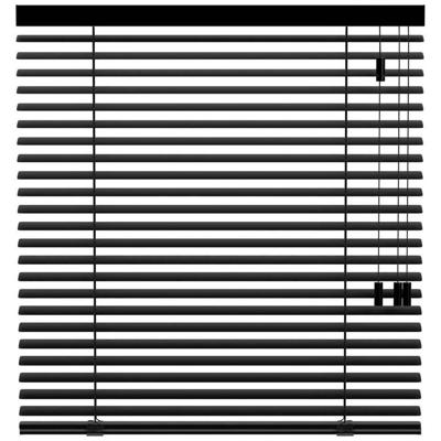 Leen Bakker - Fenstr Jaloezie 50mm Standaard Lak - (15030) - Aluminium - Zwart - 120x10x10 Cm