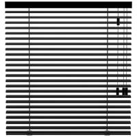 Leen Bakker - Fenstr Jaloezie 50mm Standaard Lak - (15030) - Aluminium - Zwart - 120x10x10 Cm