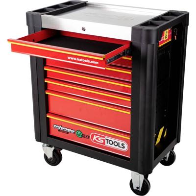 KS Tools 873.0007 Werkplaatswagen Plaatstaal Kleur (specifiek): Zwart, Rood