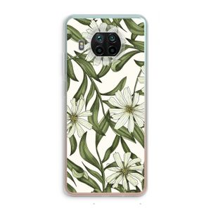 Wit bloemenpatroon: Xiaomi Mi 10T Lite 5G Transparant Hoesje