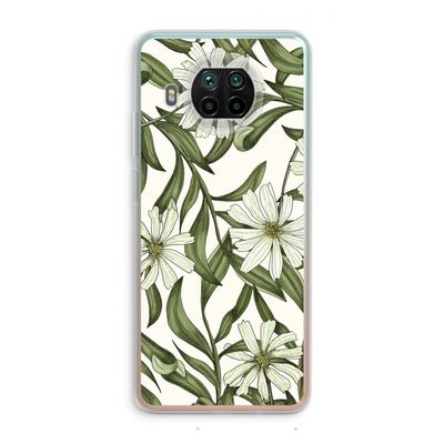 Wit bloemenpatroon: Xiaomi Mi 10T Lite 5G Transparant Hoesje