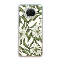 Wit bloemenpatroon: Xiaomi Mi 10T Lite 5G Transparant Hoesje Wit bloemenpatroon: Xiaomi Mi 10T Lite 5G Transparant Hoesje