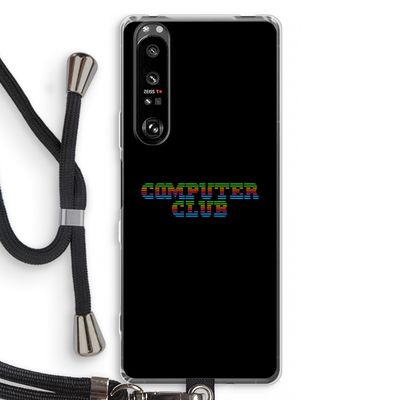 Retro: Sony Xperia 1 III Transparant Hoesje met koord