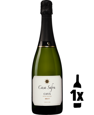 1 fles Casa Safra Cava Brut 1 fles Casa Safra Cava Brut
