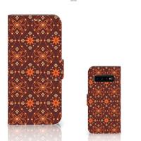Samsung Galaxy S10 Plus | Telefoon Hoesje | Batik Brown