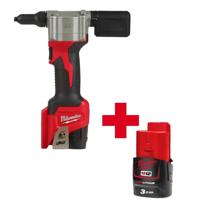 Milwaukee M12 BPRT-201X Accu Subcompacte blindklinknageltang 12V 2.0Ah Li-Ion M12™ in HD Box - 4933464405
