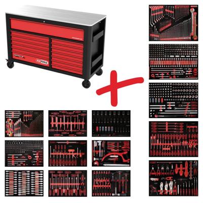 KS Tools 84514950 Werkplaatswagen Kleur (specifiek): Zwart, Rood