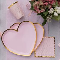 Santex Roze Gouden Tafelloper