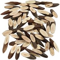 Creativ Company Hout mix, l: 30 mm, dikte 6 mm, 230 gr/ 1 doos