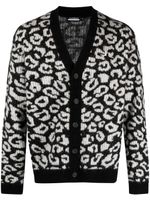 J.Lindeberg cardigan Frederic à motif en jacquard - Noir - thumbnail