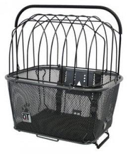 Qtcycletech Hondenmand rimini voor/achter 24 liter zwart