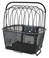 Qtcycletech Hondenmand rimini voor/achter 24 liter zwart