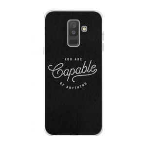 Capable: Samsung Galaxy A6 Plus (2018) Transparant Hoesje