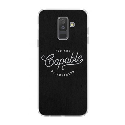 Capable: Samsung Galaxy A6 Plus (2018) Transparant Hoesje