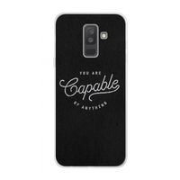 Capable: Samsung Galaxy A6 Plus (2018) Transparant Hoesje