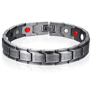 Magnetische heren armband Edelstaal Mendes Used Look