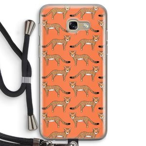 Cheetah: Samsung Galaxy A5 (2017) Transparant Hoesje met koord